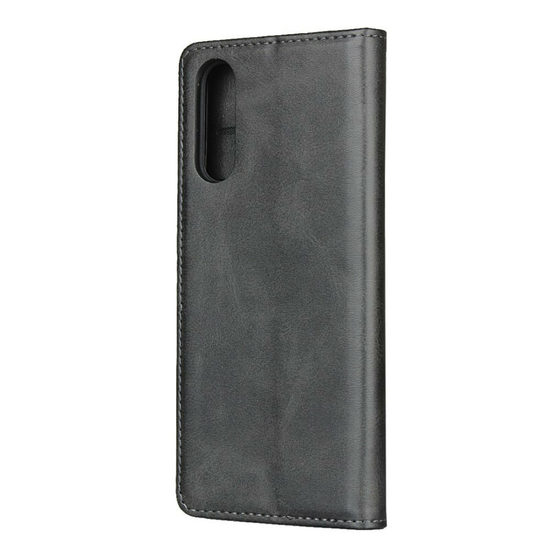 Flip Cover Sony Xperia 10 II Cuir Fendu Élégance Flip Cover Sony Xperia 10 II Cuir Fendu Élégance