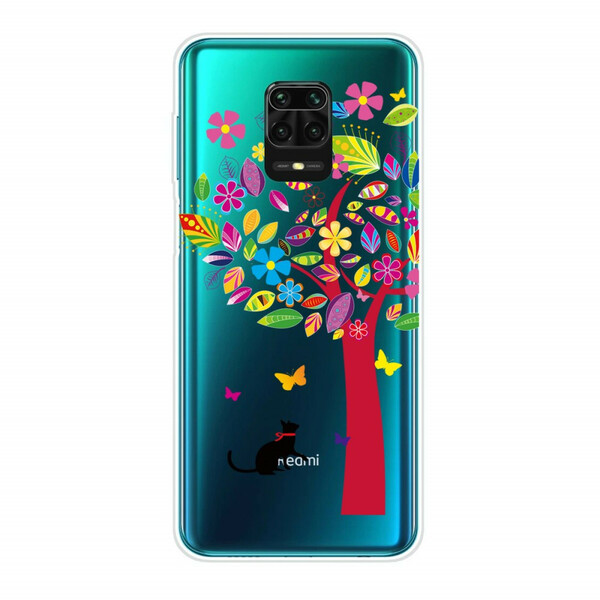 Coque Xiaomi Redmi Note 9S / Redmi Note 9 Pro Chat sous l'Arbre Coloré