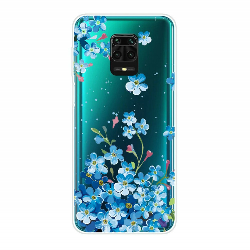 Coque Xiaomi Redmi Note 9S / Redmi Note 9 Pro  Fleurs Bleues