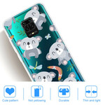 Coque Xiaomi Redmi Note 9S / Redmi Note 9 Pro Petits Pandas Gris