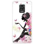 Coque Xiaomi Redmi Note 9S / Redmi Note 9 Pro Butterfly Lady Coque Xiaomi Redmi Note 9S / Redmi Note 9 Pro Butterfly Lady