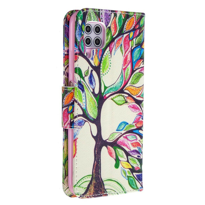 Housse Huawei P40 Lite Arbre Coloré Housse Huawei P40 Lite Arbre Coloré