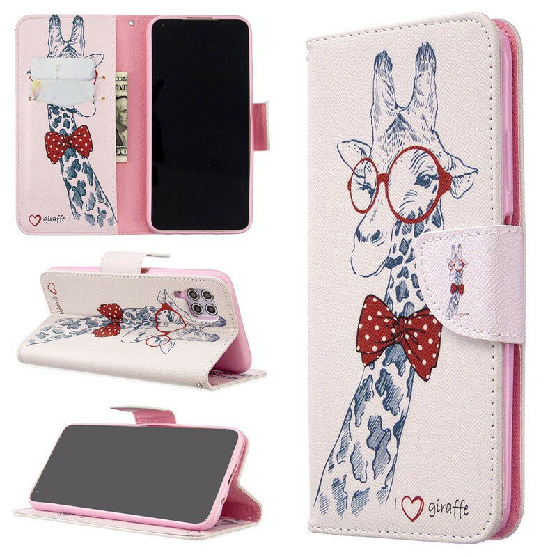 Housse Huawei P40 Lite Girafe Intello Housse Huawei P40 Lite Girafe Intello