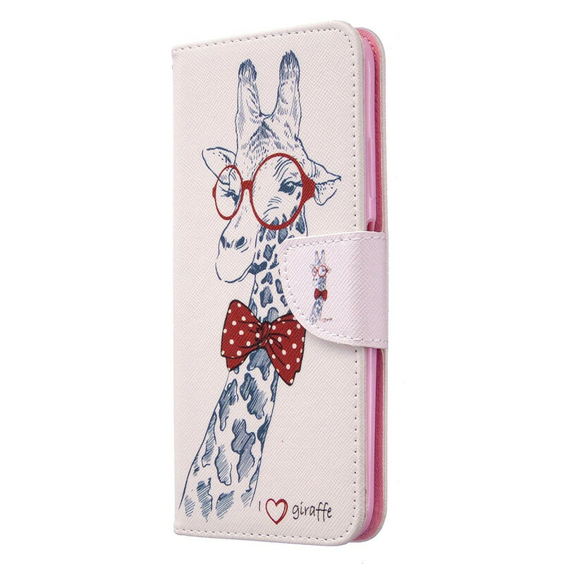 Housse Huawei P40 Lite Girafe Intello Housse Huawei P40 Lite Girafe Intello