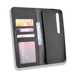 Flip Cover Xiaomi Mi 10 / 10 Pro Effet Cuir Vintage Stylisé Flip Cover Xiaomi Mi 10 / 10 Pro Effet Cuir Vintage Stylisé
