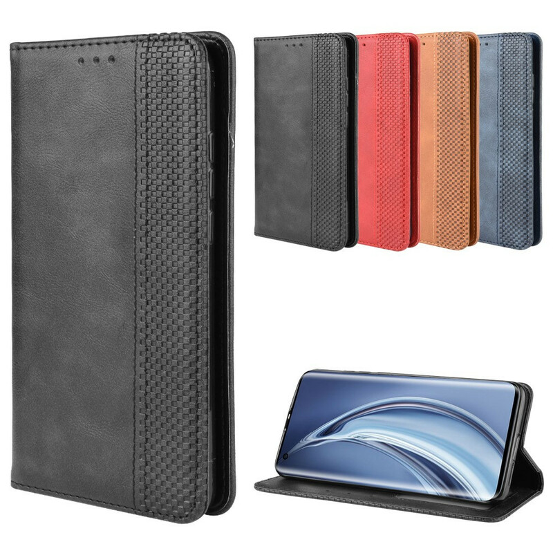 Flip Cover Xiaomi Mi 10 / 10 Pro Effet Cuir Vintage Stylisé Flip Cover Xiaomi Mi 10 / 10 Pro Effet Cuir Vintage Stylisé