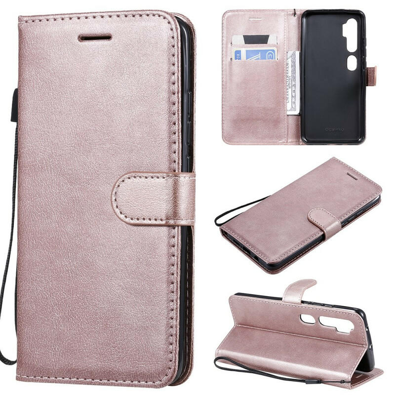 Housse Xiaomi Mi Note 10 / Note 10 Pro Style Cuir à Lanière
