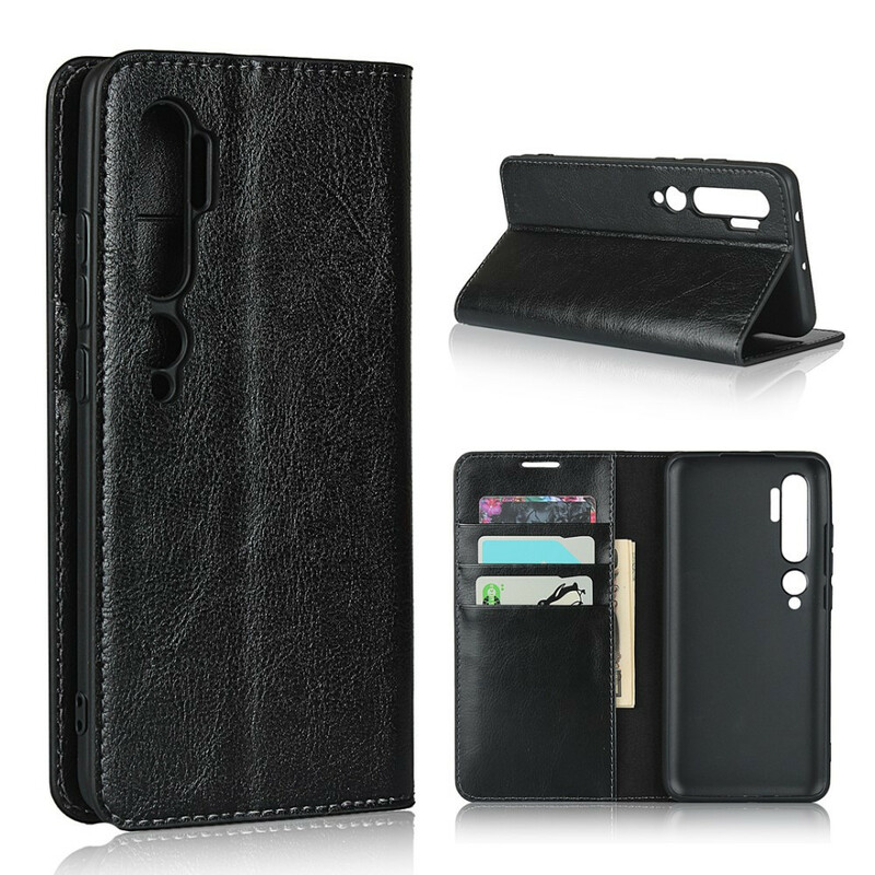 Flip Cover Xiaomi Mi Note 10 / Note 10 Pro Cuir Véritable Flip Cover Xiaomi Mi Note 10 / Note 10 Pro Cuir Véritable