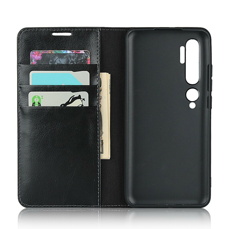 Flip Cover Xiaomi Mi Note 10 / Note 10 Pro Cuir Véritable Flip Cover Xiaomi Mi Note 10 / Note 10 Pro Cuir Véritable