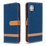 Housse Huawei P40 Lite Tissu et Effet Cuir à Lanière Housse Huawei P40 Lite Tissu et Effet Cuir à Lanière