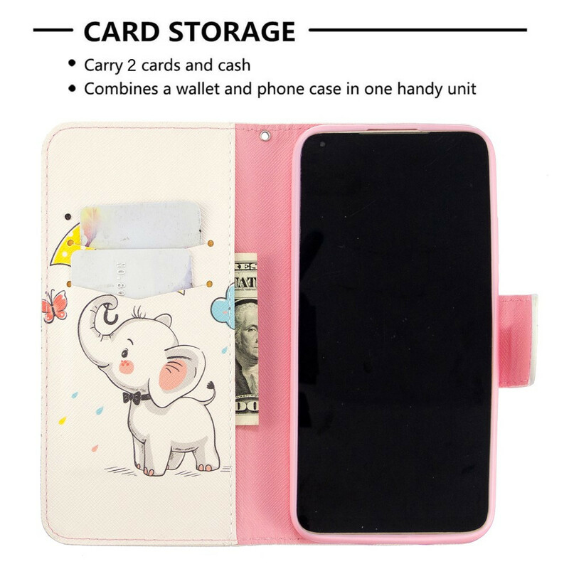 Housse Huawei P40 Lite Bébé Éléphant Housse Huawei P40 Lite Bébé Éléphant