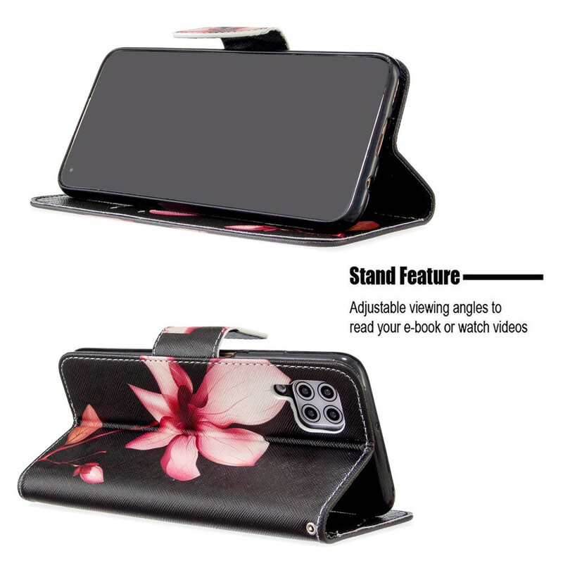 Housse Huawei P40 Lite Fleur Rose Housse Huawei P40 Lite Fleur Rose
