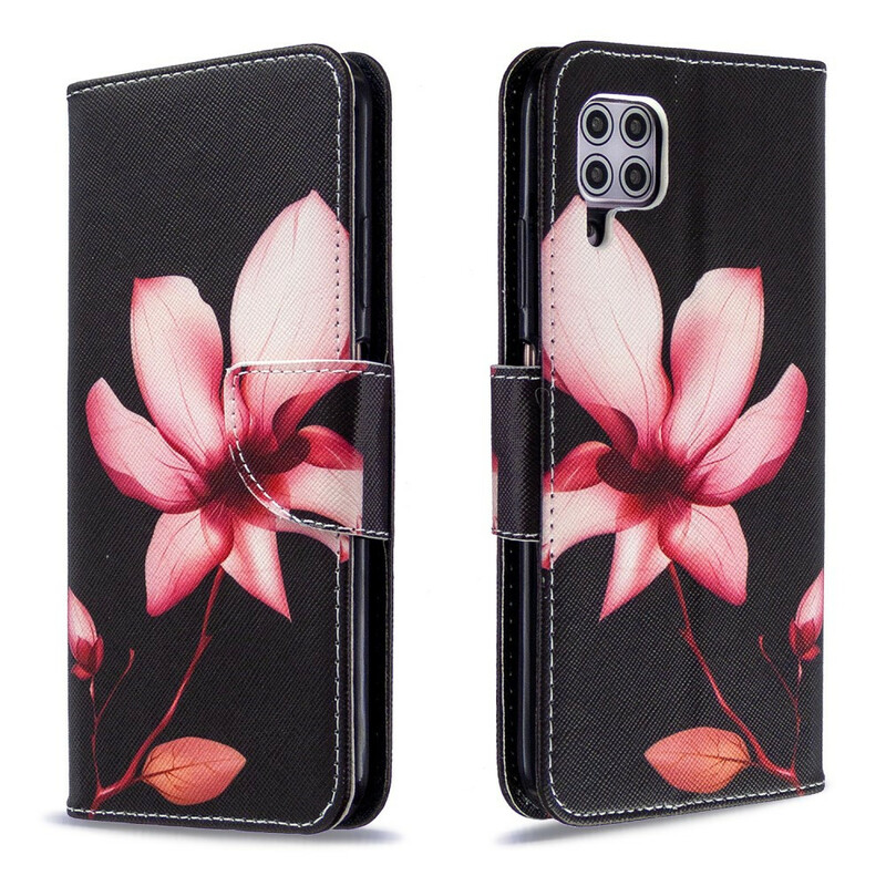 Housse Huawei P40 Lite Fleur Rose Housse Huawei P40 Lite Fleur Rose