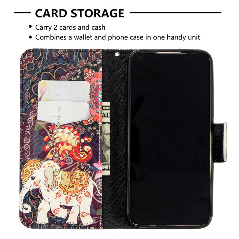 Housse Huawei P40 Lite Mandala Éléphants Ethniques Housse Huawei P40 Lite Mandala Éléphants Ethniques
