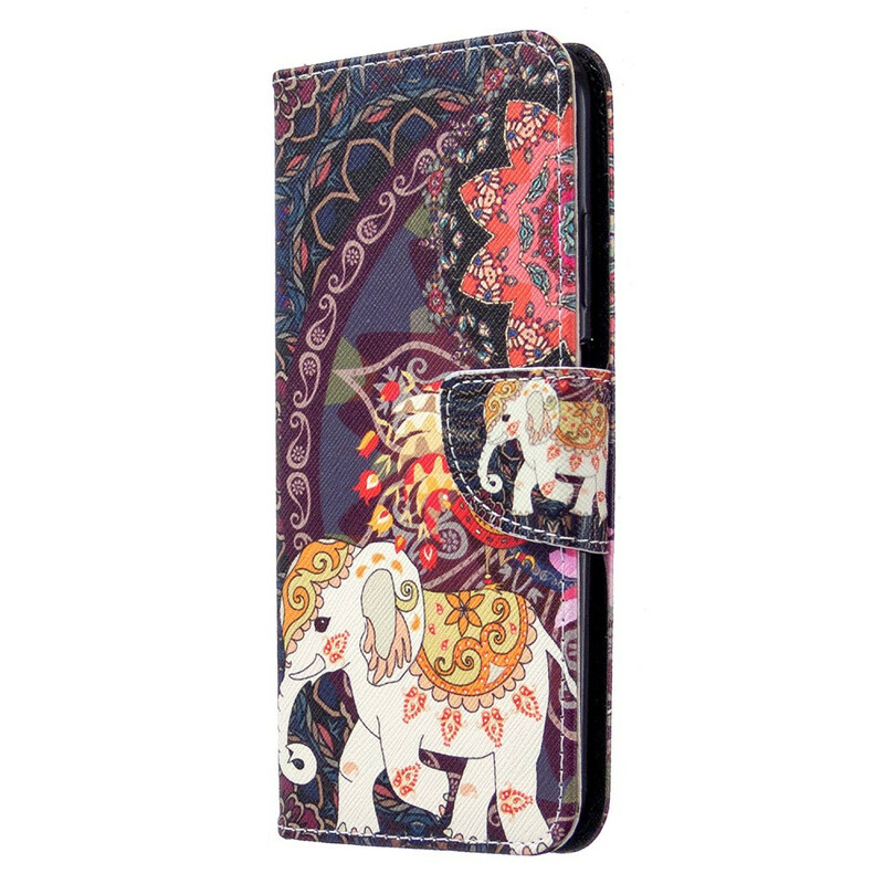 Housse Huawei P40 Lite Mandala Éléphants Ethniques Housse Huawei P40 Lite Mandala Éléphants Ethniques