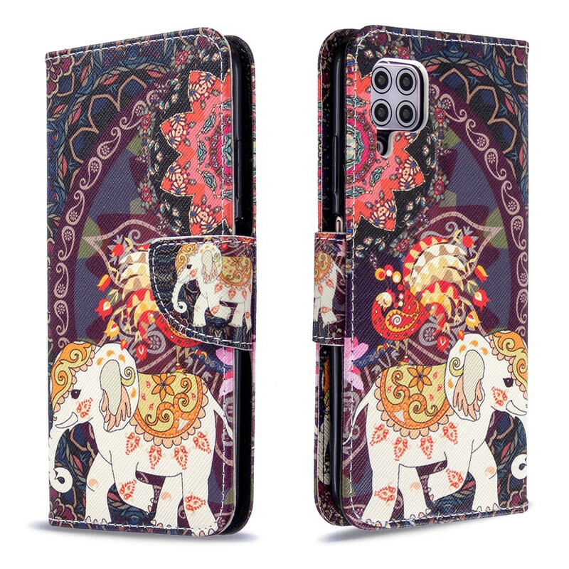 Housse Huawei P40 Lite Mandala Éléphants Ethniques Housse Huawei P40 Lite Mandala Éléphants Ethniques