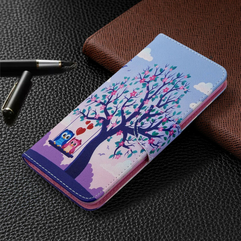 Housse Huawei P40 Lite Hiboux Sur La Balançoire Housse Huawei P40 Lite Hiboux Sur La Balançoire