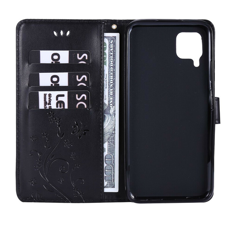 Housse Huawei P40 Lite Papillons et Fleurs Housse Huawei P40 Lite Papillons et Fleurs