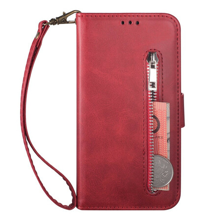 Housse Huawei P40 Lite Porte-monnaie avec Lanière