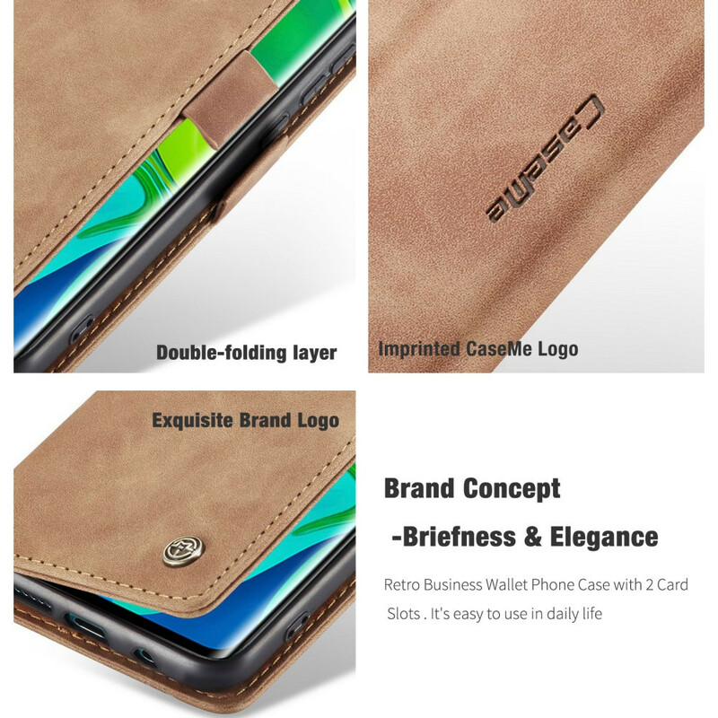 Flip Cover Xiaomi Mi Note 10 / Note 10 Pro CASEME Simili Cuir Flip Cover Xiaomi Mi Note 10 / Note 10 Pro CASEME Simili Cuir