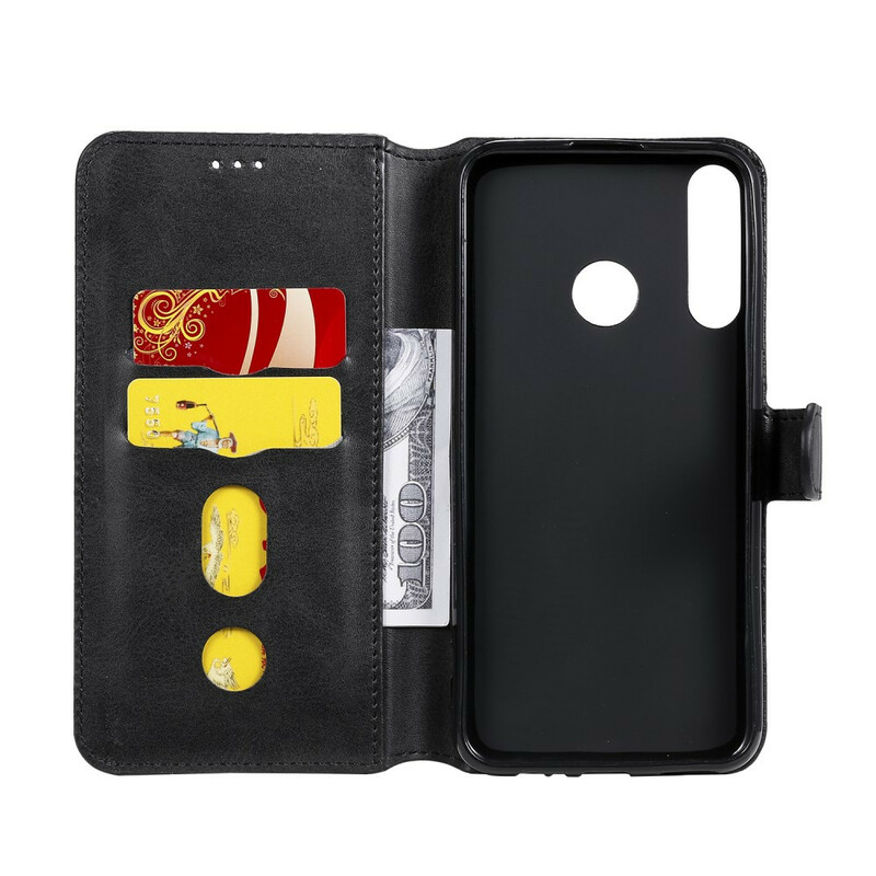 Housse Huawei P40 Lite E Effet Cuir Classique Housse Huawei P40 Lite E Effet Cuir Classique