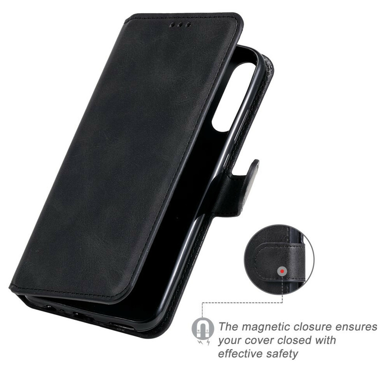 Housse Huawei P40 Lite E Effet Cuir Classique Housse Huawei P40 Lite E Effet Cuir Classique