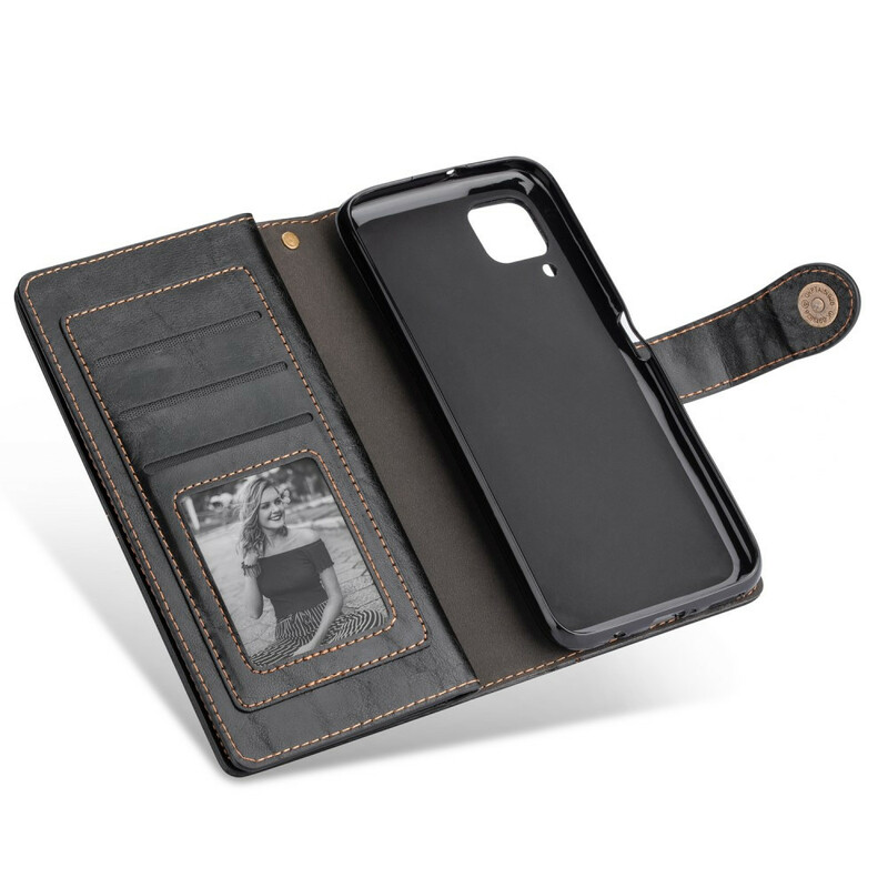 Housse Huawei P40 Lite Fermoir Rétro et Fente Arrière Housse Huawei P40 Lite Fermoir Rétro et Fente Arrière