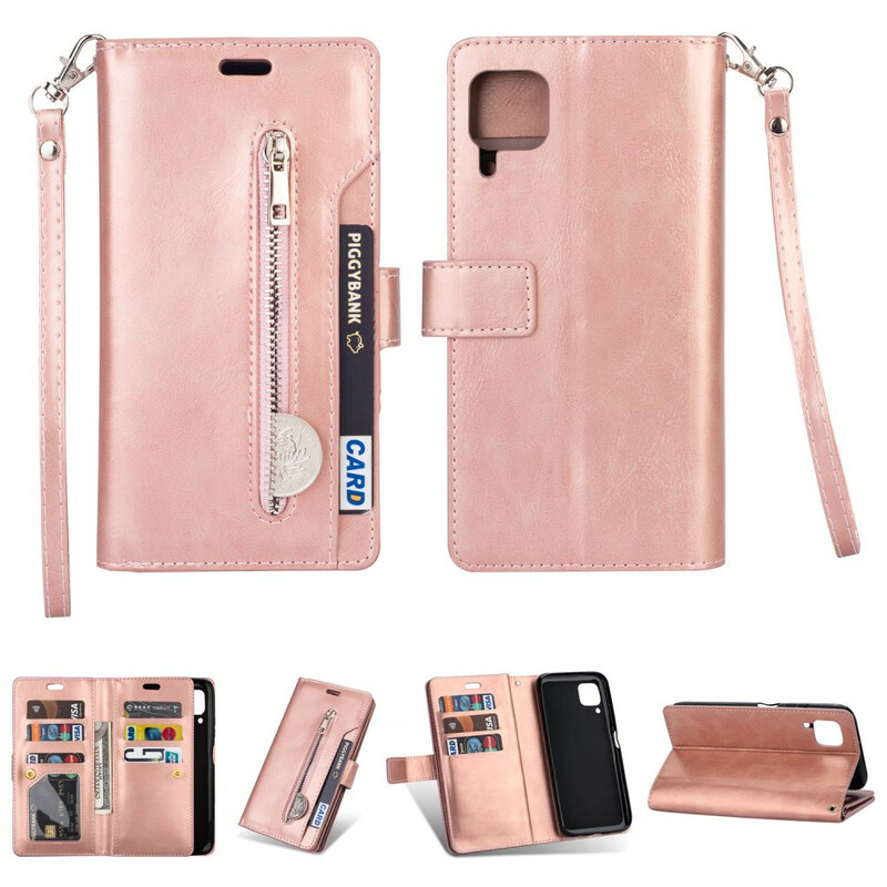 Housse Huawei P40 Lite Porte-Monnaie avec Lanière Housse Huawei P40 Lite Porte-Monnaie avec Lanière