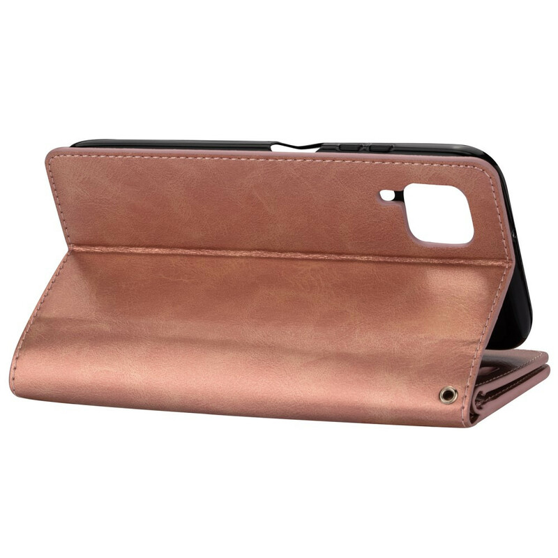 Housse Huawei P40 Lite Porte-Monnaie avec Lanière Housse Huawei P40 Lite Porte-Monnaie avec Lanière