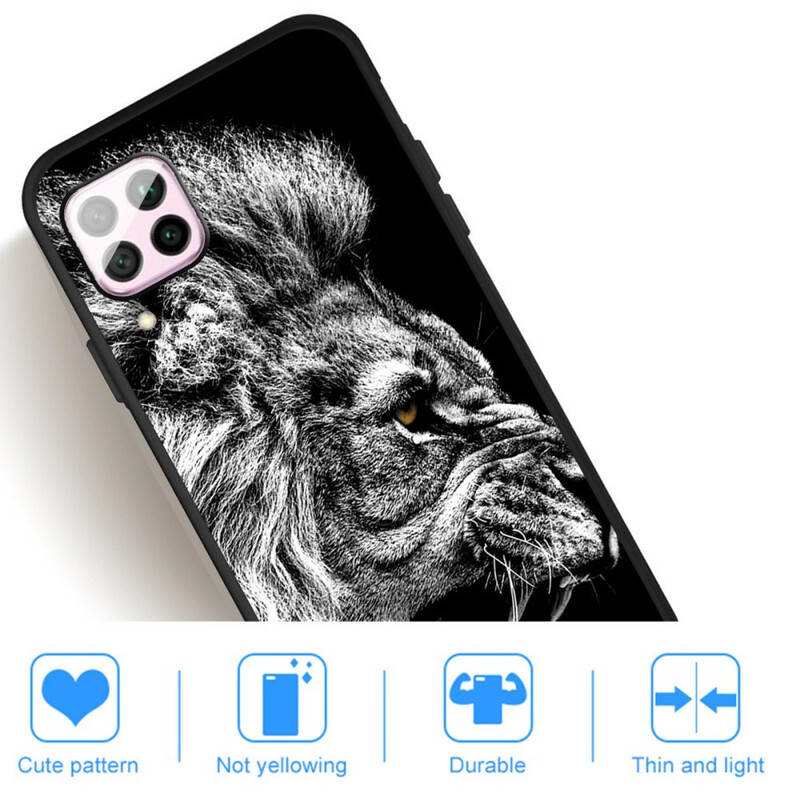 Coque Huawei P40 Lite Lion Féroce Coque Huawei P40 Lite Lion Féroce