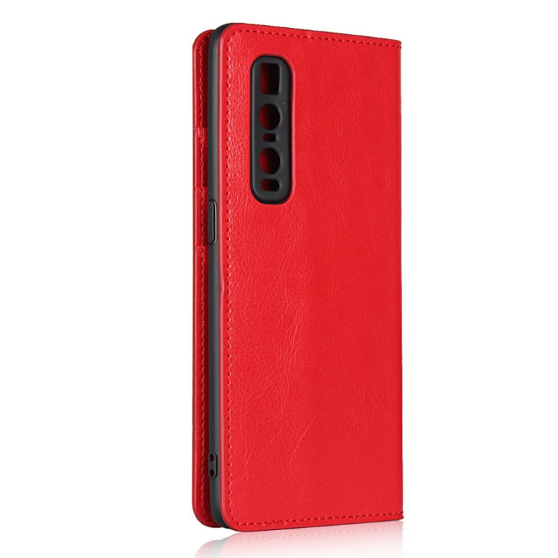 Flip Cover Oppo Find X2 Pro Cuir Véritable Flip Cover Oppo Find X2 Pro Cuir Véritable