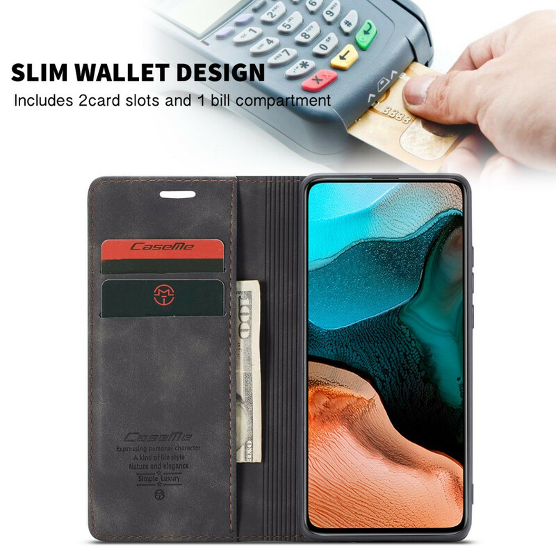 Flip Cover Xiaomi Poco F2 Pro CASEME Simili Cuir Flip Cover Xiaomi Poco F2 Pro CASEME Simili Cuir