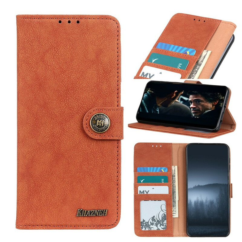 Housse Sony Xperia 10 II Simili Cuir Fendu Rétro KHAZNEH Housse Sony Xperia 10 II Simili Cuir Fendu Rétro KHAZNEH