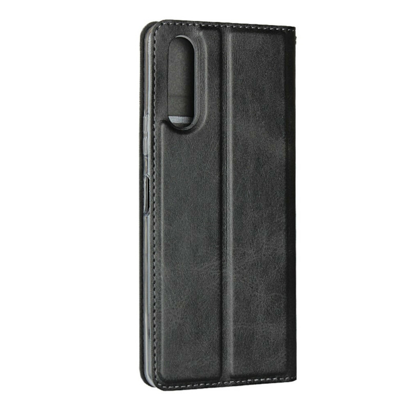 Flip Cover Sony Xperia 10 II Simili Cuir avec Lanière Flip Cover Sony Xperia 10 II Simili Cuir avec Lanière