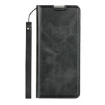 Flip Cover Sony Xperia 10 II Simili Cuir avec Lanière Flip Cover Sony Xperia 10 II Simili Cuir avec Lanière