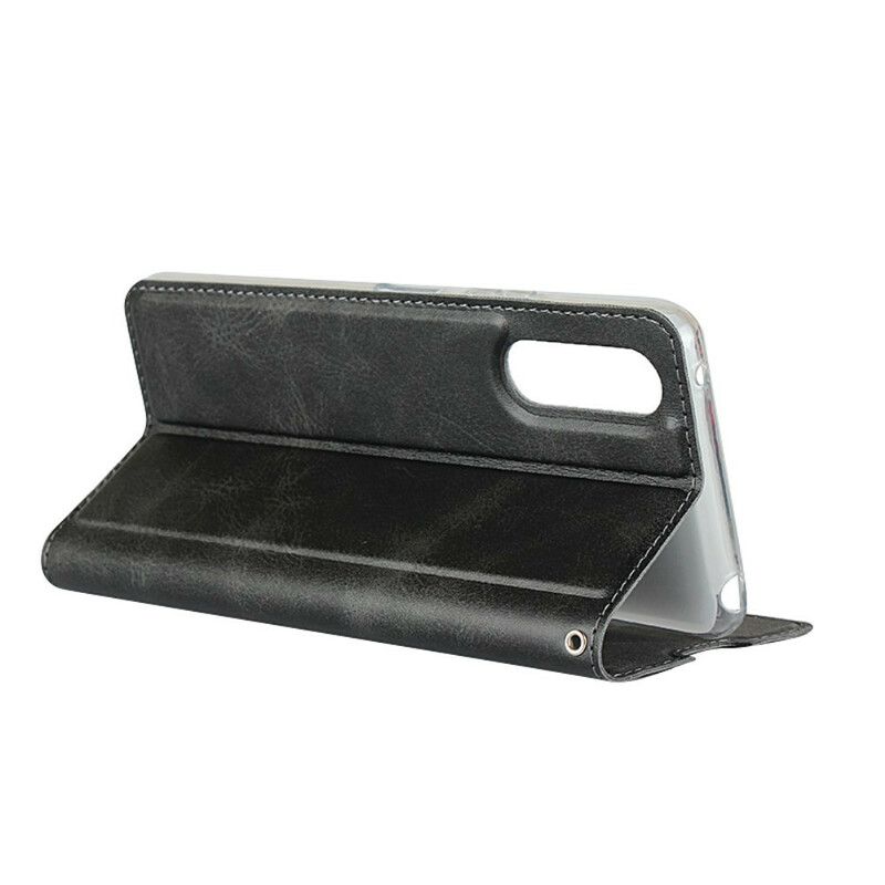 Flip Cover Sony Xperia 10 II Simili Cuir avec Lanière Flip Cover Sony Xperia 10 II Simili Cuir avec Lanière