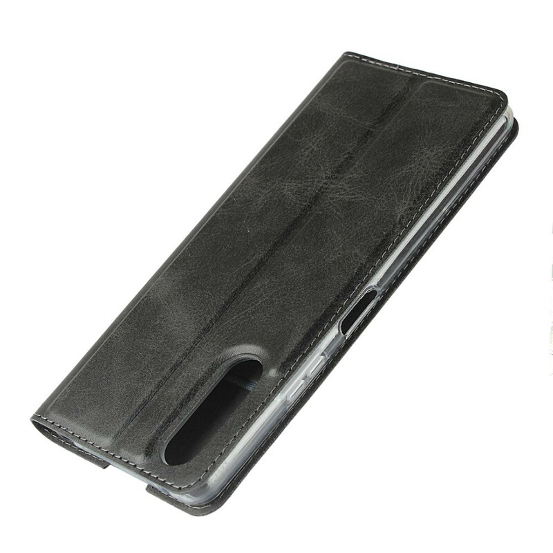 Flip Cover Sony Xperia 10 II Simili Cuir avec Lanière Flip Cover Sony Xperia 10 II Simili Cuir avec Lanière