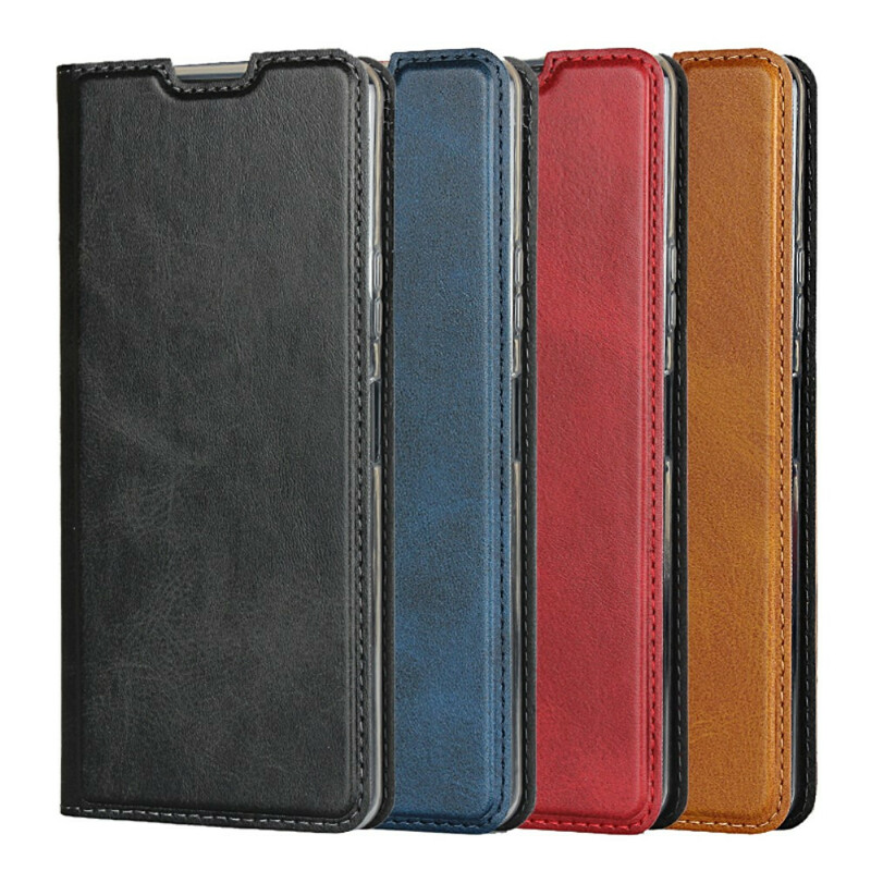 Flip Cover Sony Xperia 10 II Simili Cuir avec Lanière Flip Cover Sony Xperia 10 II Simili Cuir avec Lanière