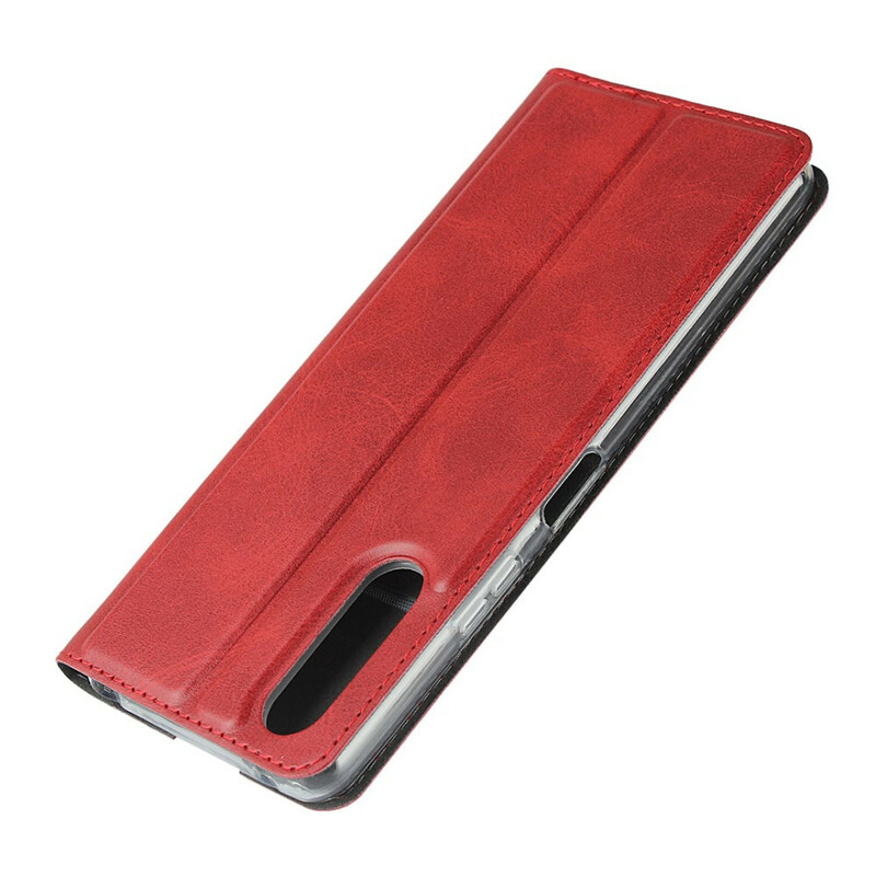 Flip Cover Sony Xperia 10 II Simili Cuir avec Lanière