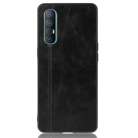 Coque Oppo Find X2 Neo Style Cuir Coutures