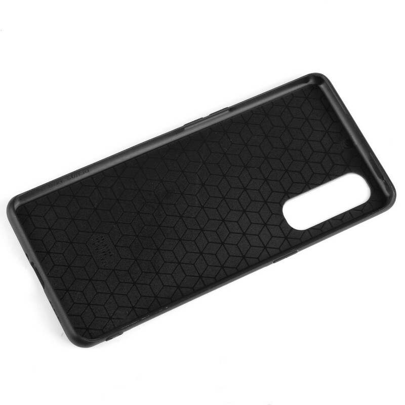 Coque Oppo Find X2 Neo Style Cuir Coutures