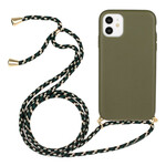 Coque iPhone 11 Silicone avec Cordon Coloré