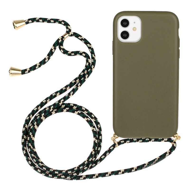 Coque iPhone 11 Silicone avec Cordon Coloré