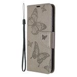 Housse Samsung Galaxy A41 Les Papillons en Vol avec Lanière Housse Samsung Galaxy A41 Les Papillons en Vol avec Lanière