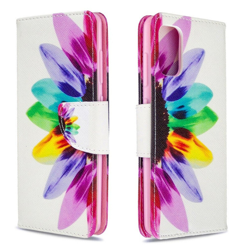 Housse Samsung Galaxy A41 Fleur Aquarelle Housse Samsung Galaxy A41 Fleur Aquarelle