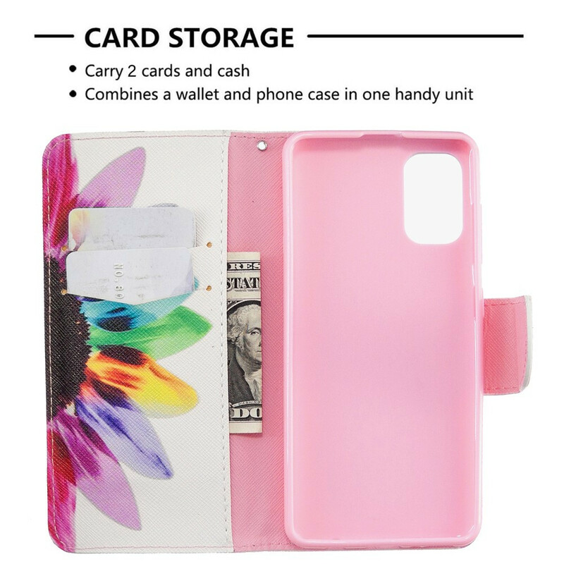 Housse Samsung Galaxy A41 Fleur Aquarelle Housse Samsung Galaxy A41 Fleur Aquarelle