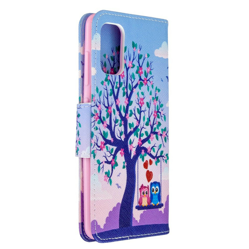 Housse Samsung Galaxy A41 Hiboux Sur La Balancoire Housse Samsung Galaxy A41 Hiboux Sur La Balancoire