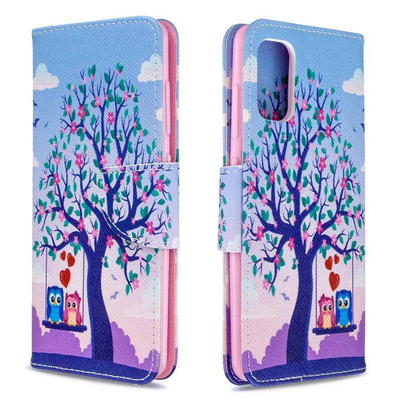 Housse Samsung Galaxy A41 Hiboux Sur La Balancoire Housse Samsung Galaxy A41 Hiboux Sur La Balancoire