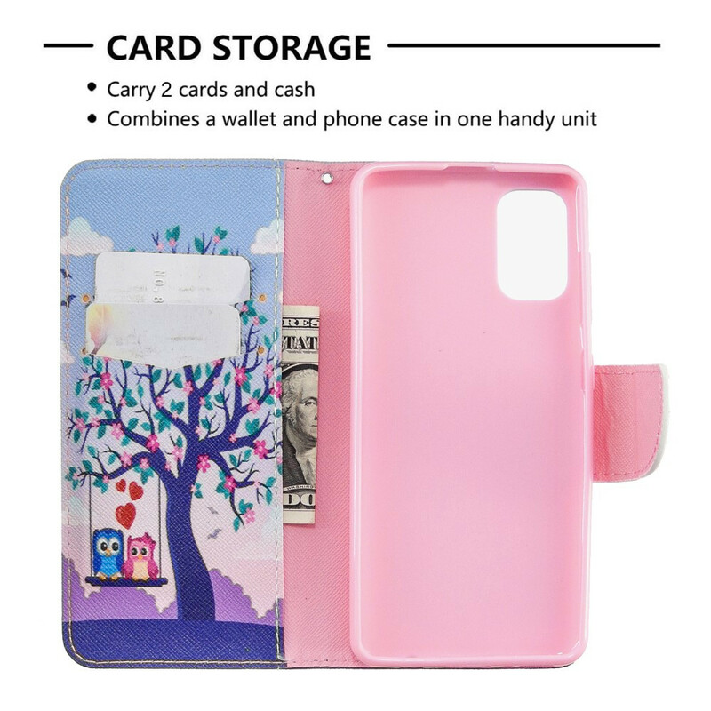 Housse Samsung Galaxy A41 Hiboux Sur La Balancoire Housse Samsung Galaxy A41 Hiboux Sur La Balancoire