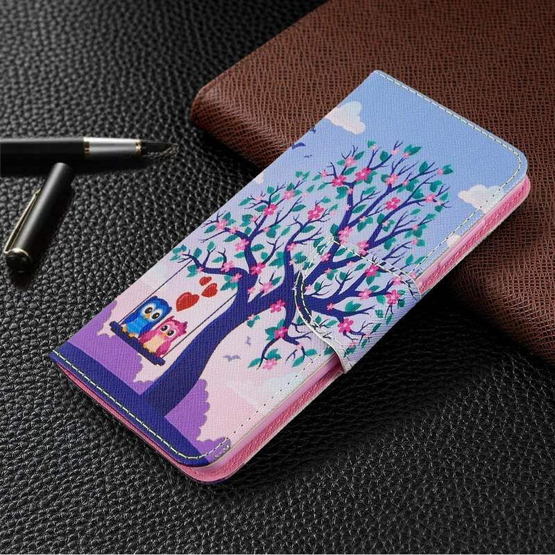 Housse Samsung Galaxy A41 Hiboux Sur La Balancoire Housse Samsung Galaxy A41 Hiboux Sur La Balancoire
